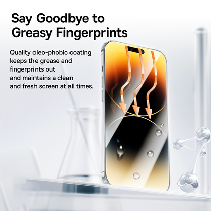 Oleophobic Glass Screen Protector (5-Pack) for iPhone 11–16 Pro/Max
