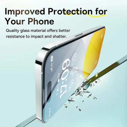Oleophobic Glass Screen Protector (5-Pack) for iPhone 11–16 Pro/Max