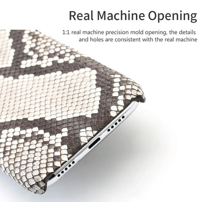 100% Genuine Python Leather Case – Luxury Protection for iPhone 11 to 16 Series