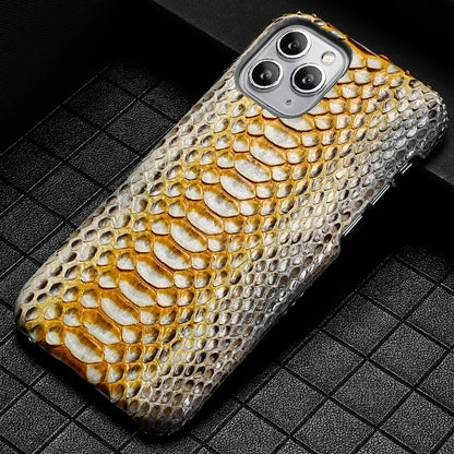 100% Genuine Python Leather Case – Luxury Protection for iPhone 11 to 16 Series