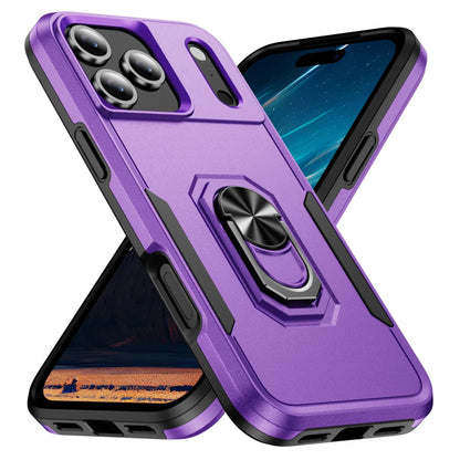 Military Grade Armor Case with Metal Stand for iPhone 17