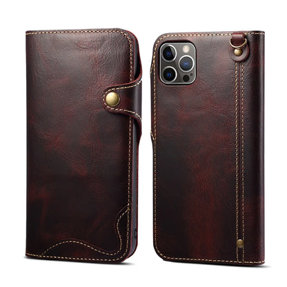 Genuine Leather Flip Wallet Case – iPhone 14‑17 Pro & Pro Max