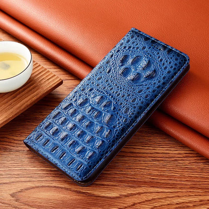Crocodile Leather iPhone Flip Wallet Case | Handmade – iPhone