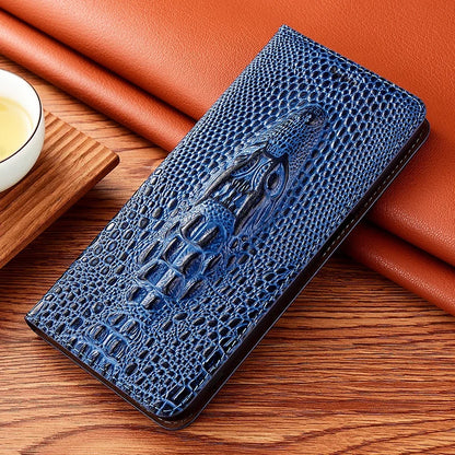 Crocodile Leather iPhone Flip Wallet Case | Handmade – iPhone