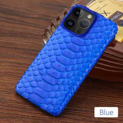 100% Genuine Python Leather Case – Luxury Protection for iPhone 11 to 16 Series