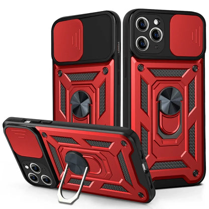 Shockproof Armor Case for iPhone 17 Series with Sliding Camera Lens Cover