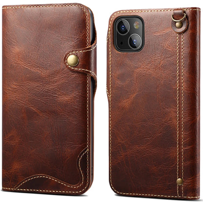 Genuine Leather Flip Wallet Case – iPhone 14‑17 Pro & Pro Max