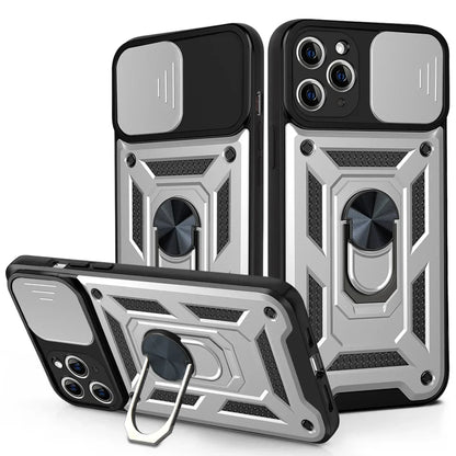 Shockproof Armor Case for iPhone 17 Series with Sliding Camera Lens Cover