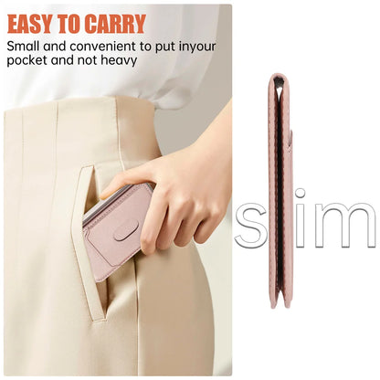 MagSafe Leather Wallet Case with Kickstand for iPhone 17 Pro Max – Magnetic Card Holder & Flip Cover
