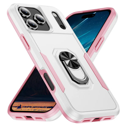 Military Grade Armor Case with Metal Stand for iPhone 17