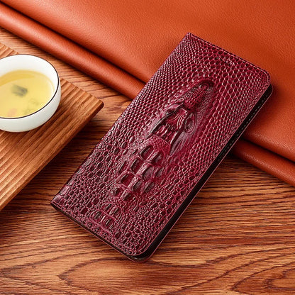 Crocodile Leather iPhone Flip Wallet Case | Handmade – iPhone