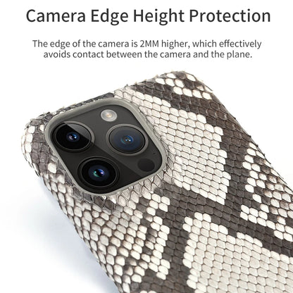 100% Genuine Python Leather Case – Luxury Protection for iPhone 11 to 16 Series