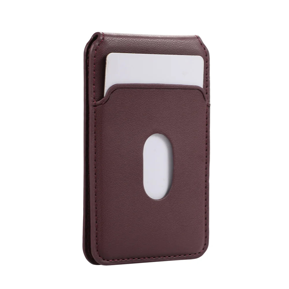 MagSafe Leather Wallet Case with Kickstand for iPhone 17 Pro Max – Magnetic Card Holder & Flip Cover