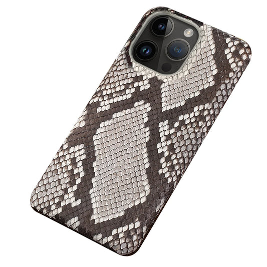 100% Genuine Python Leather Case – Luxury Protection for iPhone 11 to 16 Series